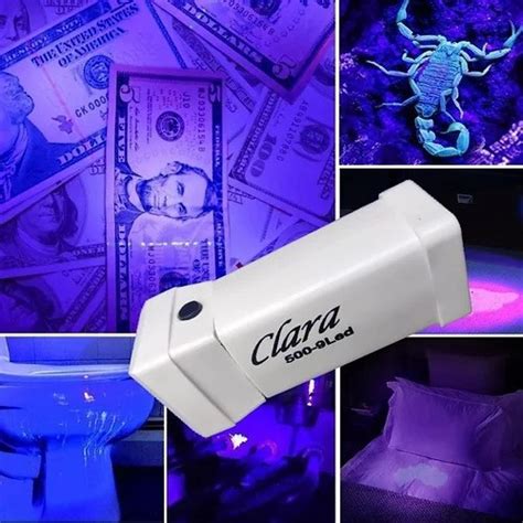 Clara C-Type Rechargeable UV Portable Flashlight 9 UV LED 395nm 1200mAH ...