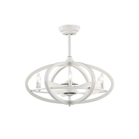 Buy Warehouse of Tiffany CFL-8464WH Torge Matte White 29-Inch 3-Blade ...