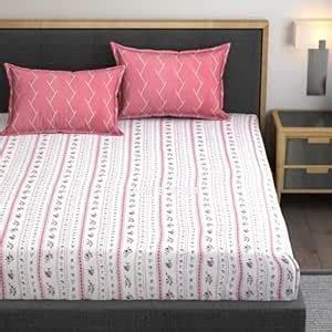 Buy AMEYAA 320 TC Cotton Feel All Around Elastic Fitted Queen Size ...