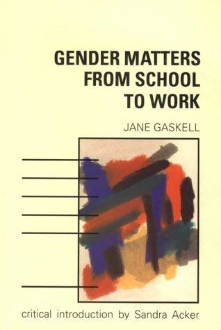 Buy Gender Matters from School to Work (Modern Educational Thought ...