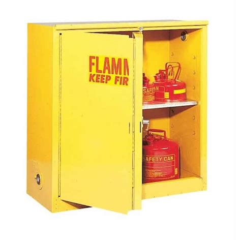 Eagle 3010X Flammable Liquid Safety Cabinet, Self Closing, 2 Doors, 30 ...