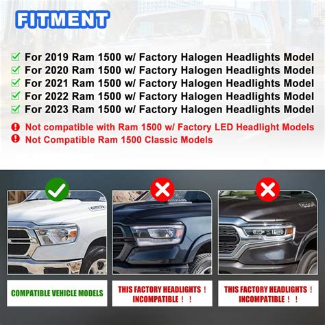 NixonOffroad Nixon Offroad Headlights Assembly for 2019-2024 Ram India ...