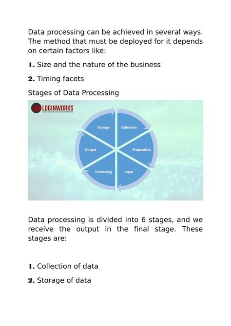 Types of Data Processing 的图像结果