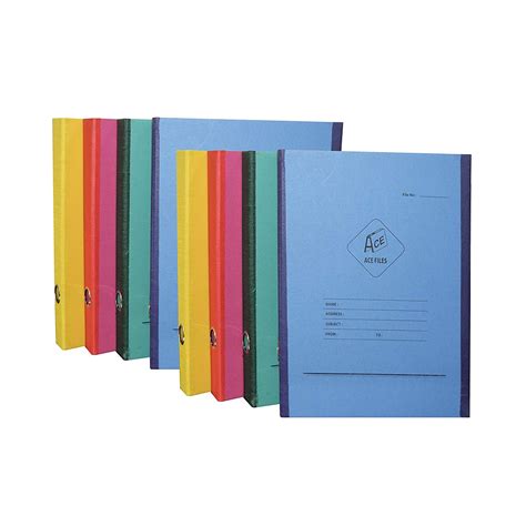 ACE Files Fileboard 2D Ring Box Cobra Files (Pack of 8) : Amazon.in ...
