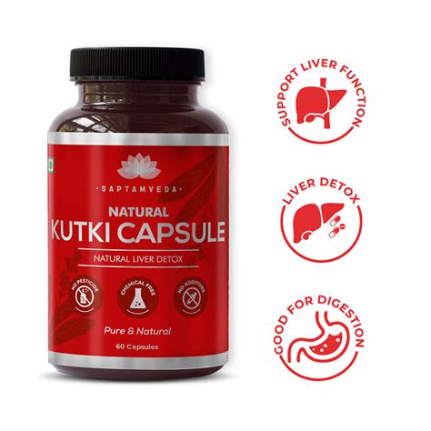 Natural Kutki Capsules with 5% Extract | 60 Capsules | 500mg each ...