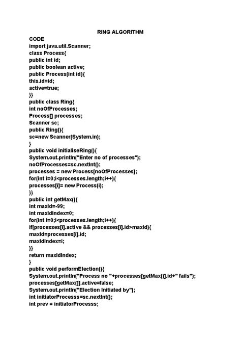 Image result for Ring Algorithm in Distributed System Code in Python