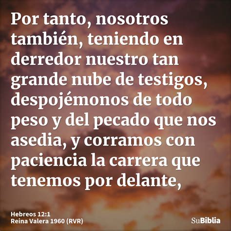 Hebreos 12:1 - Biblia