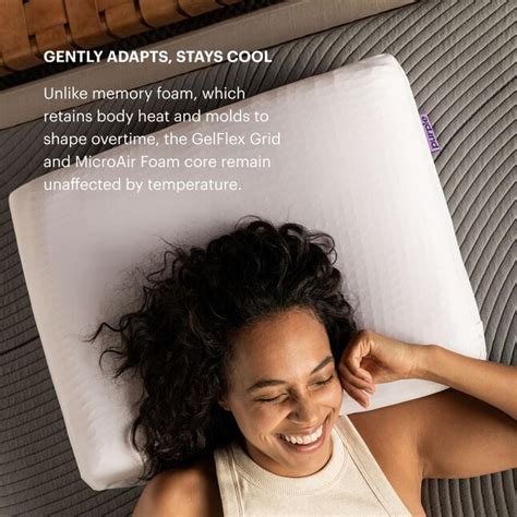 Purple The DreamLayer Pillow with GelFlex Grid and MicroAir Foam ...