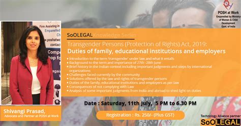 Transgender Persons (Protection of Rights) Act, 2019: Duties of family ...