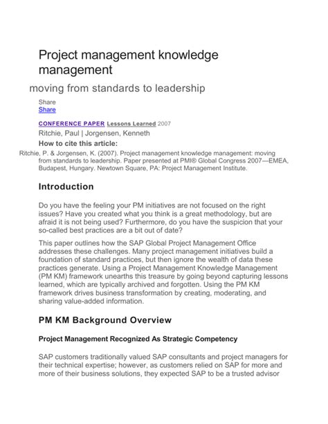 Knowledge Management Project Plan 的图像结果