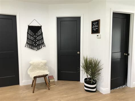 Black Doors Interior
