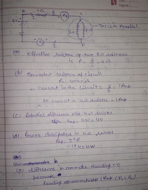Find out the following in the electric circuit given in Figure 12.9 (a ...