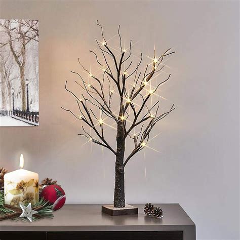 Mini Pre-lit LED Twig Tree Ideal for Christmas or Wedding Decoration ...