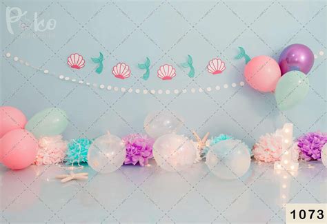 Sea With Birthday Backdrop-Sea Backdrop – Poko baby props