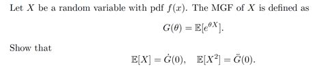 Image result for Moment Generating Function Questions
