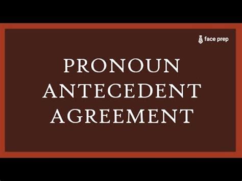 Pronoun Antecedent Agreement - Sentence Correction Tips and Tricks for ...