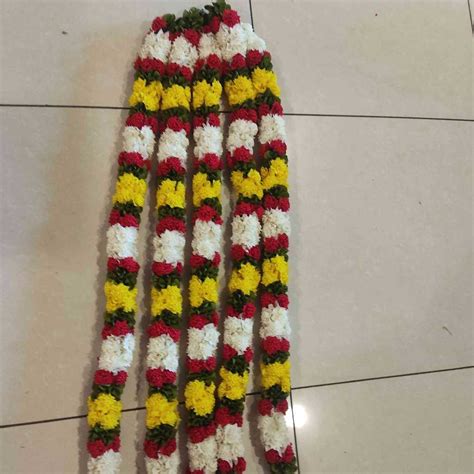 Artificial Sevanthi Mala String Multi Colour – Nandi Gifts