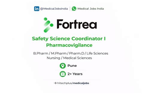 Fortrea Hiring Safety Science Coordinator I | Pharmacovigilance Job (Pune)
