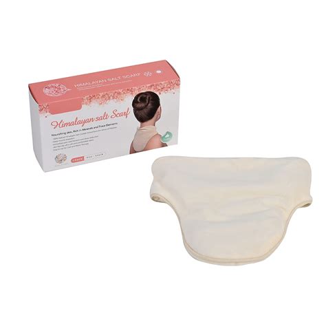Microwavable and Freezable Himalayan Salt Neck & Belly Wrap - White ...