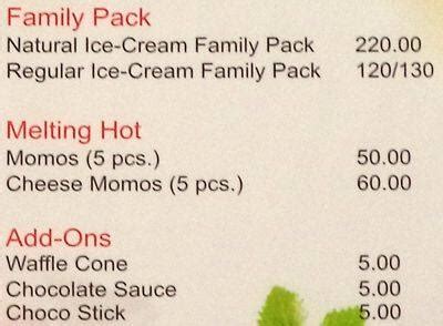 Menu at Fruits and Nuts, Pimpri-Chinchwad