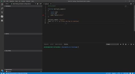 Image result for vs Code Debug Sh Script