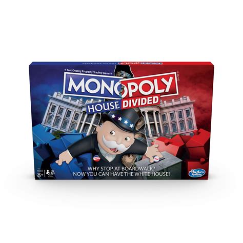 Monopoly House Divided Board Game Elections And White House Themed ...
