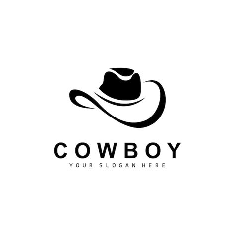 Chapéu de cowboy Logo Texas Cowboy Design Western Country Xerife Chapéu ...