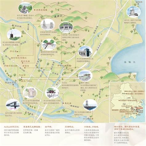 泉州22个世界遗产申报点分布图 | 中国国家地理网