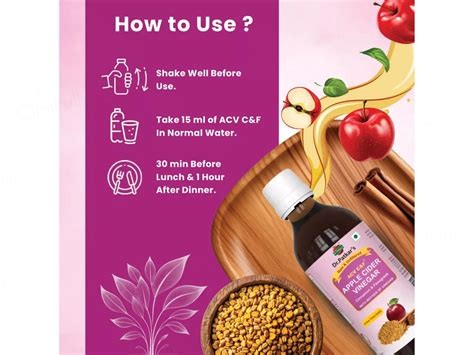 Buy Dr. Patkar's ACV C&F Cinnamon & Fenugreek Apple Cider Vinegar ...