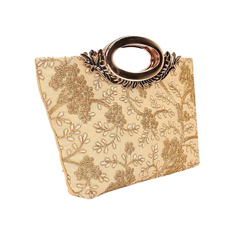 Kuber Industries Silk Clutch Ladies Handbag (Cream) -CTKTC8790 : Amazon ...