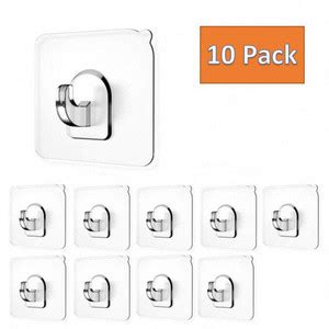 DALUCI Anti-Skid Hooks Reusable Transparent Strong Wall Hanging Hooks ...