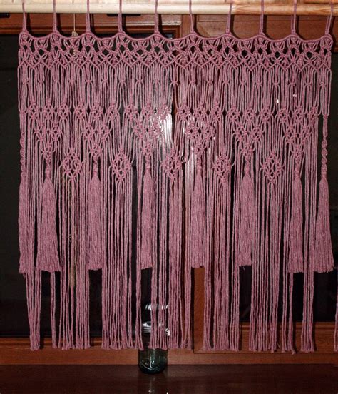 Macrame Window Curtain Patterns 的图像结果