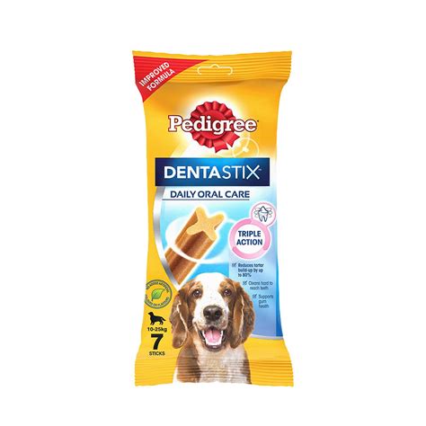 Pedigree Dentastix Oral Care Dog Treat, Adult Medium Breed (10-25 kg ...