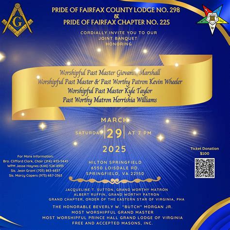 PRIDE OF FAIRFAX JOINT BANQUET, Hilton Springfield, 29 March 2025 ...