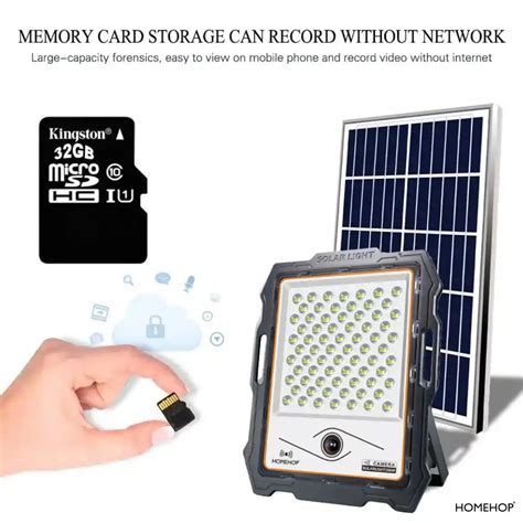 solar lighting flood lamp outdoor led security CCTV camera light – HOMEHOP®