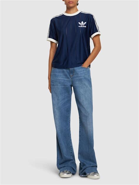 3 stripes crewneck t-shirt - adidas Originals - Women | Luisaviaroma