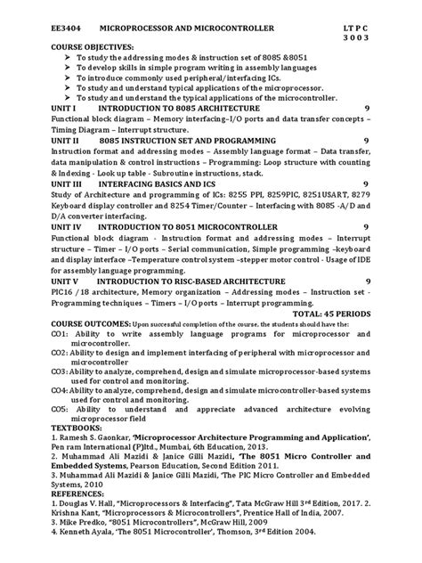 Image result for Microcontroller Sem 4 Extc