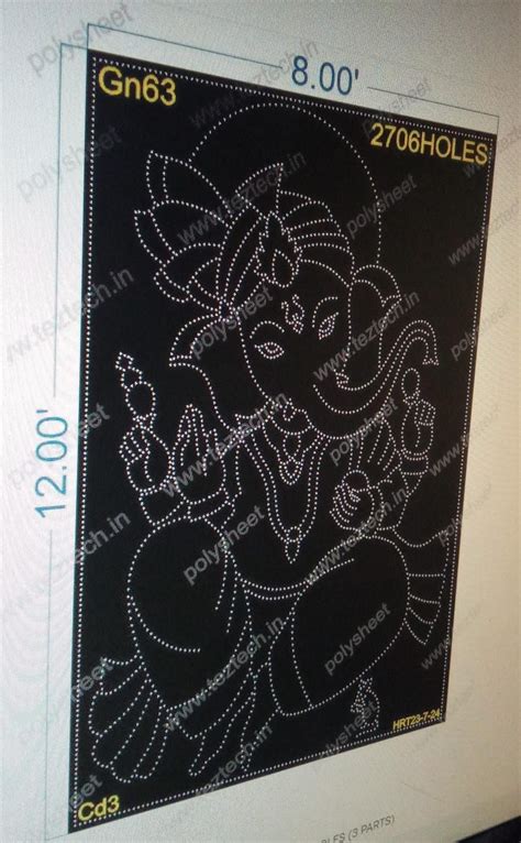GN63 GANESHJI 12X8 FEET 2706 HOLES (3 PARTS)