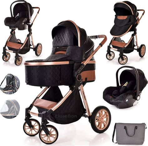 Baby Buggy Pram Pushchair Stroller 3 in 1 Child Lightweight Folding ...