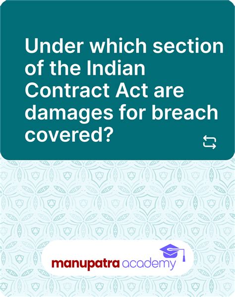 Types of breaches of Contract Flashcards | Manupatra Academy