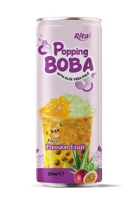 Hot Trending 250ml Can Bubble Tea Passion Fruit Flavor | tradekorea