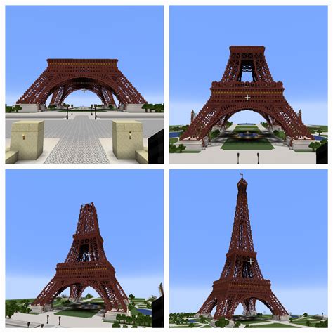 Eiffel Tower Minecraft Tutorial Commentary 的图像结果