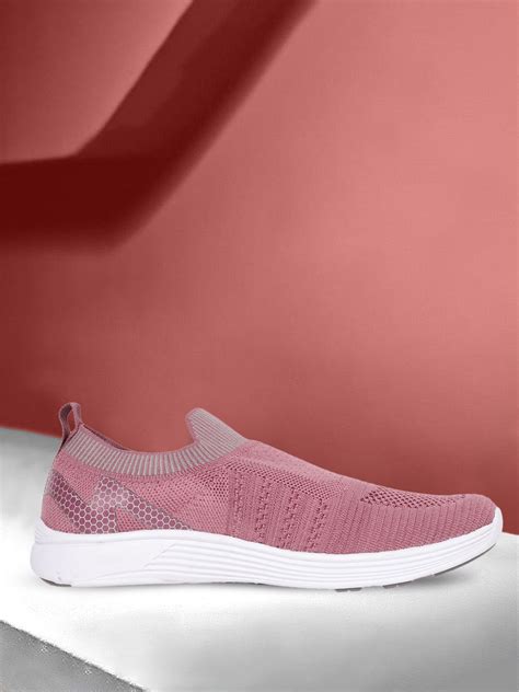 HRX by Hrithik Roshan Women Dusty Pink Front Runner Woven Design ...