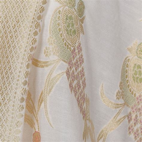 Off White Pure Munga Silk Handloom Banarasi Suit Set with Meenakari ...