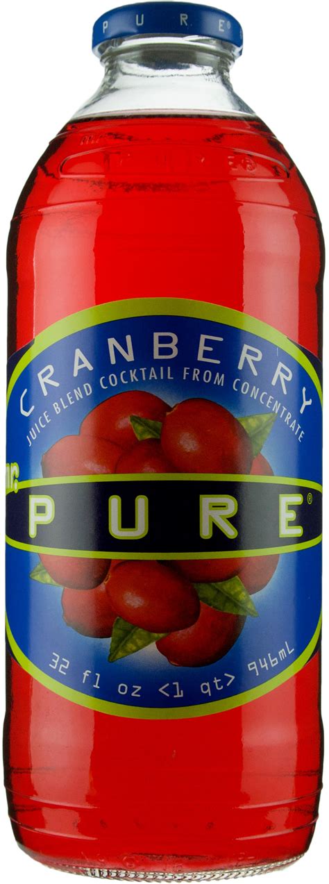 Mr Pure Cranberry Juice | 32 oz Bottle
