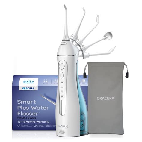 ORACURA® Smart PLUS Water Flosser® OC200 With 5 Tips | 18+6 Months ...