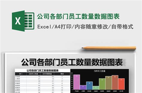 2021年公司各部门员工数量数据图表-Excel表格-工图网