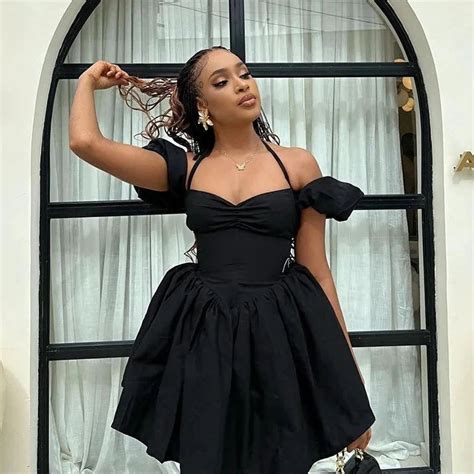 Puff Sleeve Halter Neck Mini Dress – Verostyle