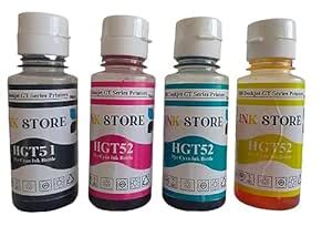 Inkstore GT51 52 Refill Ink Bottle Set for HP GT51 HP GT52 Ink ...