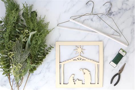 Nativity Wreath DIY 的图像结果